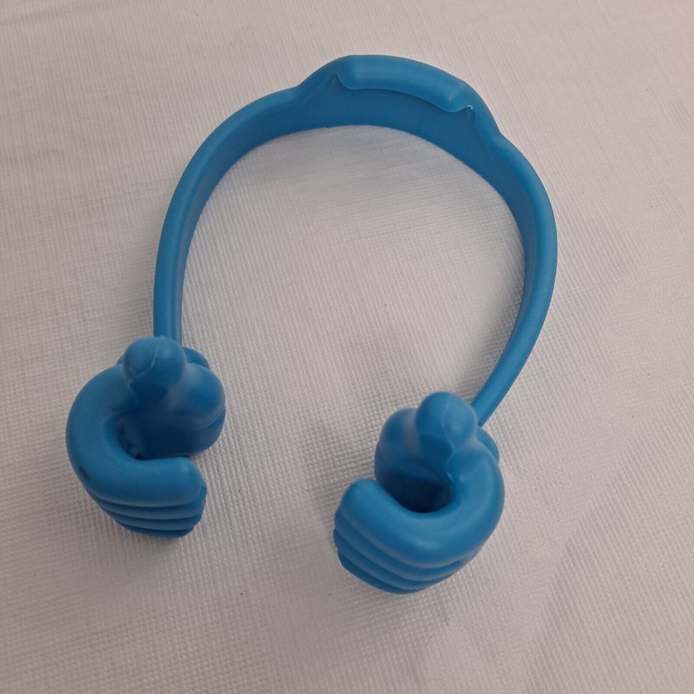 Phone Holder Plastic Hands Hard Plastic Blue